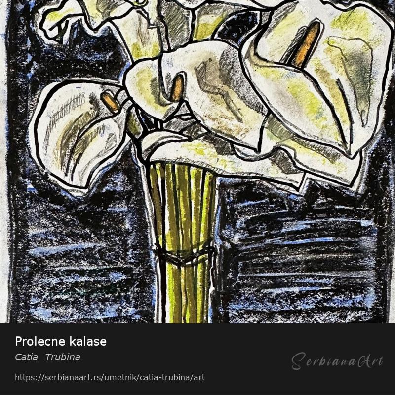 Prolecne kalase, Pastel/Papir, Catia  Trubina