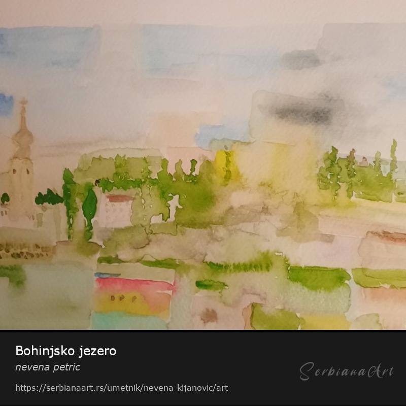 Bohinjsko jezero, Vodene boje/Papir, nevena petric