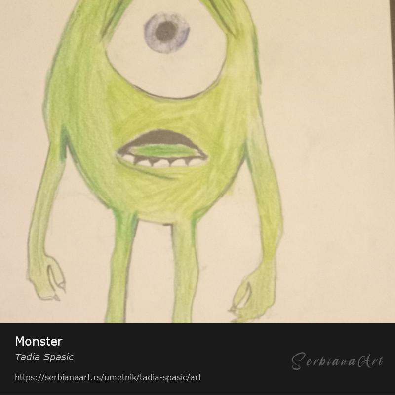Monster, Pastel/Papir, Tadia Spasic