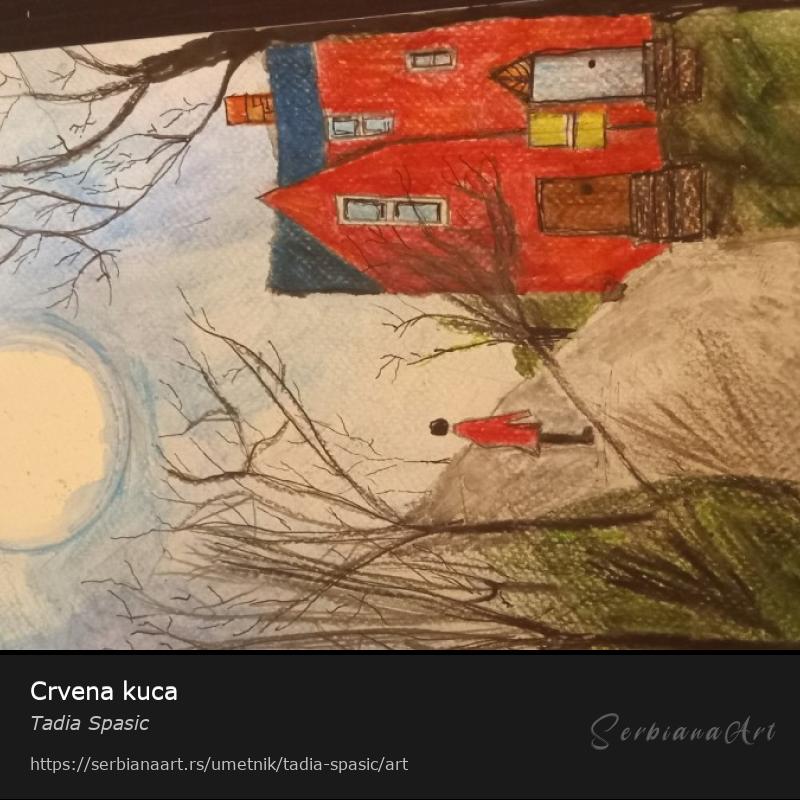 Crvena kuca, Kombinovano/Papir, Tadia Spasic