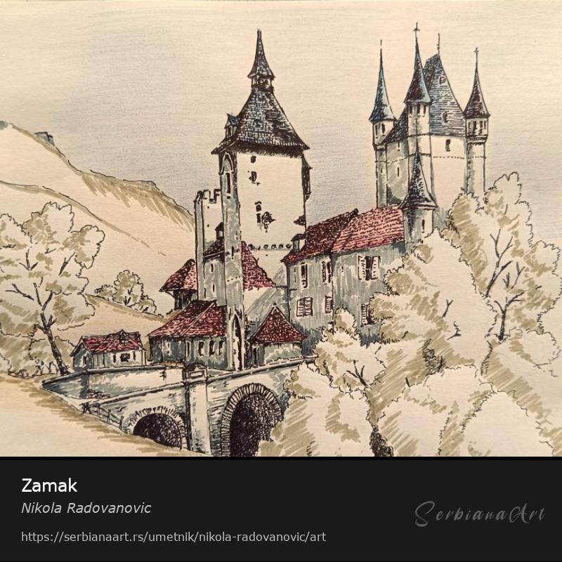 Zamak, Kombinovano/Papir, Nikola Radovanovic