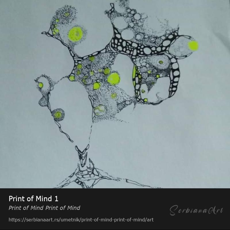 Print of Mind 1, Mastilo/Papir, Print of Mind Print of Mind