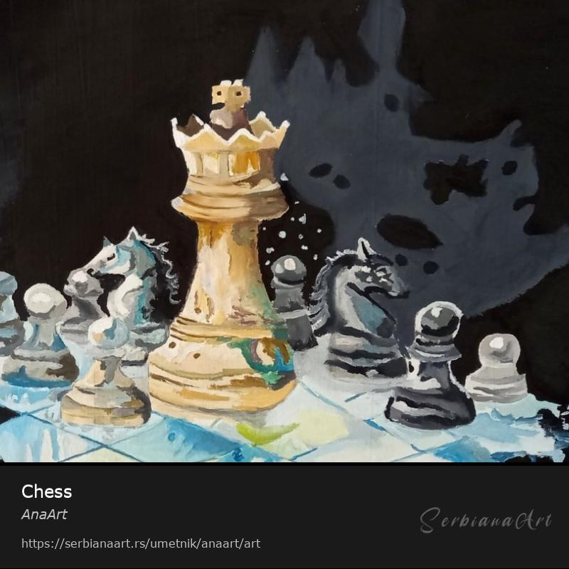 Chess, Ulje/Platno, AnaArt