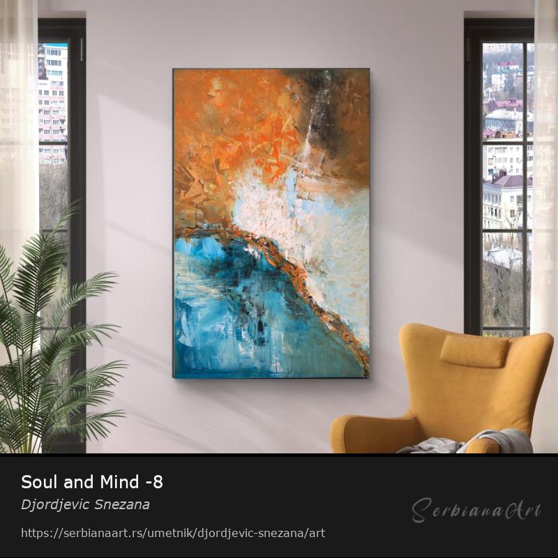 Soul and Mind -8, Kombinovano/Platno, Djordjevic Snezana