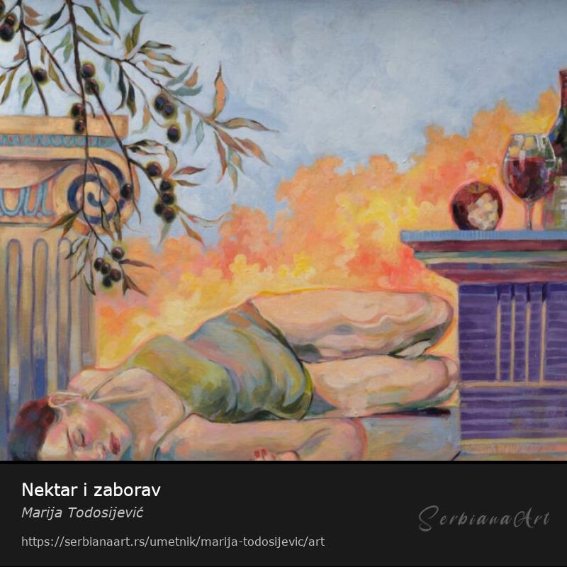 Nektar i zaborav, Akrilik/Karton, Marija Todosijević