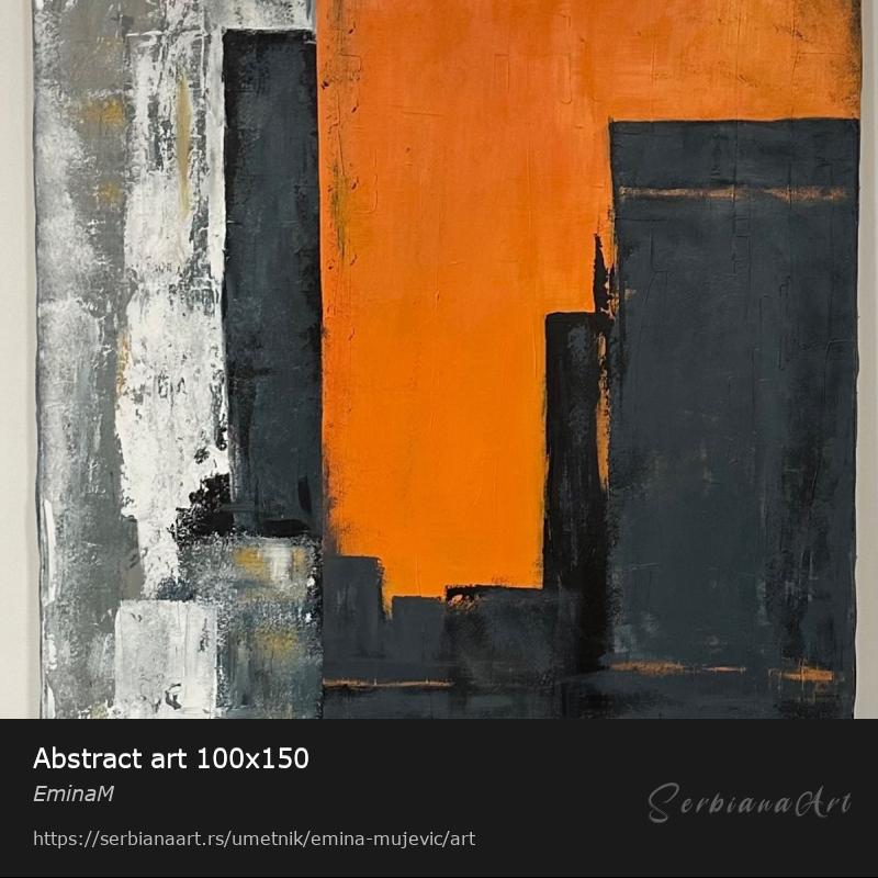 Abstract art 100x150, Akrilik/Platno, EminaM
