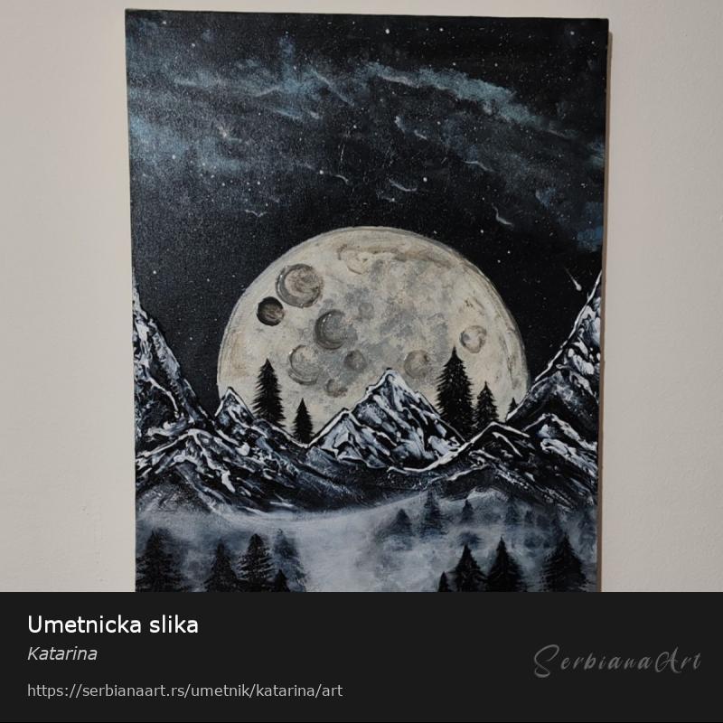 Umetnicka slika, Akrilik/Platno, Katarina