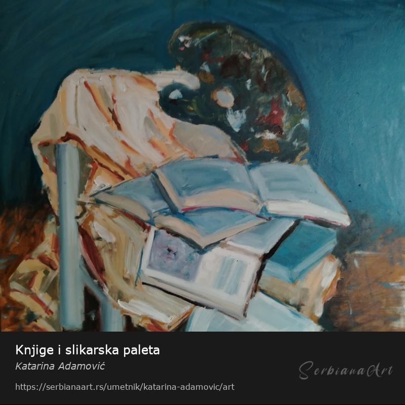 Knjige i slikarska paleta, Ulje/Platno, Katarina Adamović
