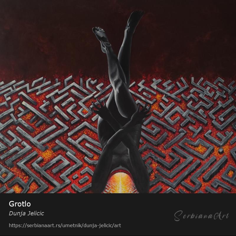 Grotlo, Ulje/Platno, Dunja Jelicic
