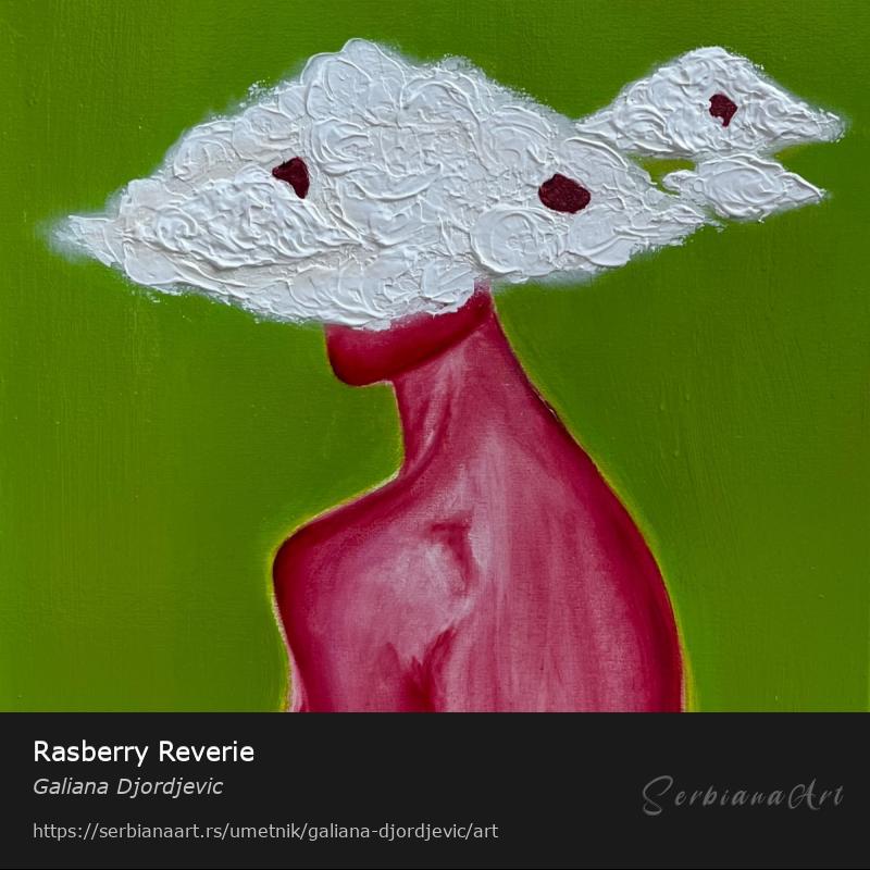 Rasberry Reverie, Kombinovano/Platno, Galiana Djordjevic