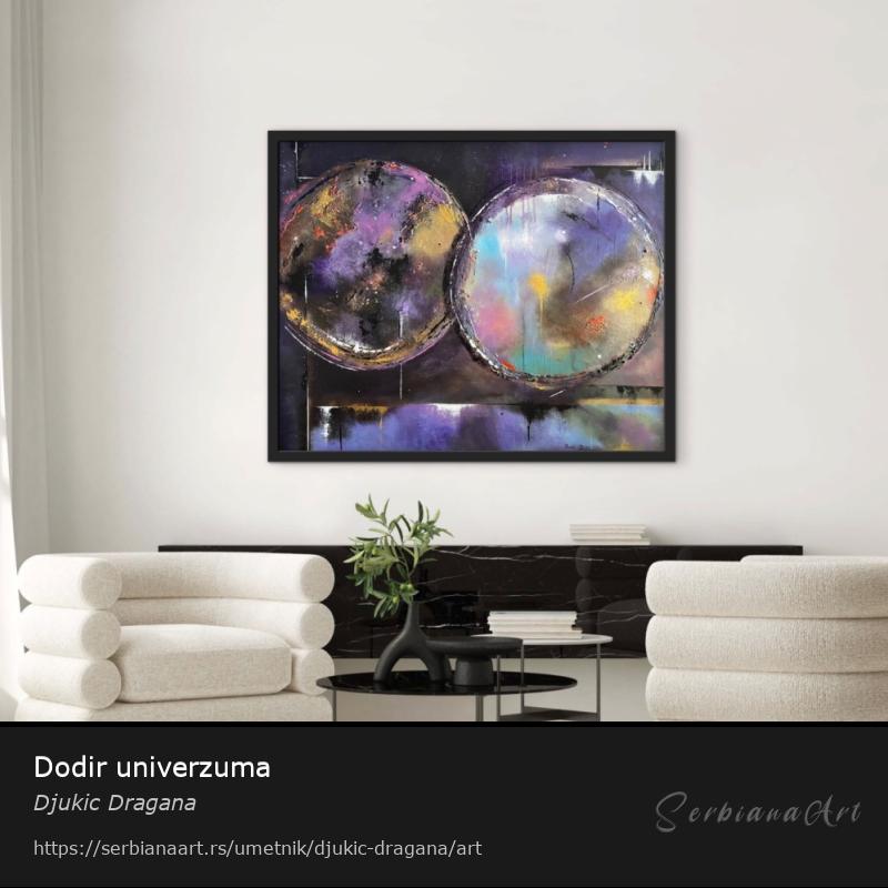 Dodir univerzuma, Akrilik/Platno, Djukic Dragana