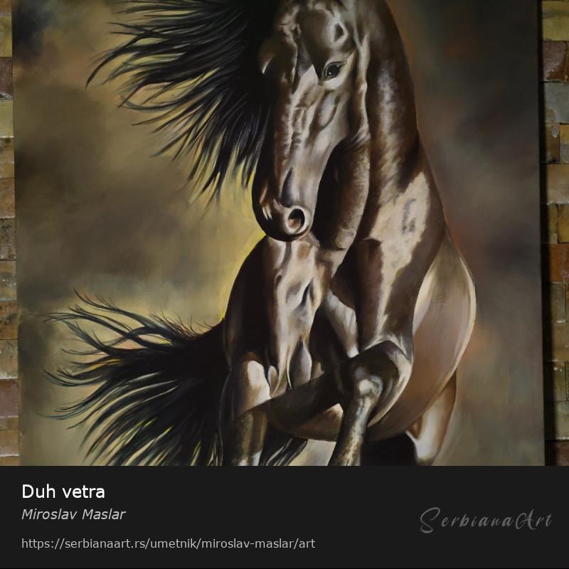 Duh vetra, Akrilik/Platno, Miroslav Maslar