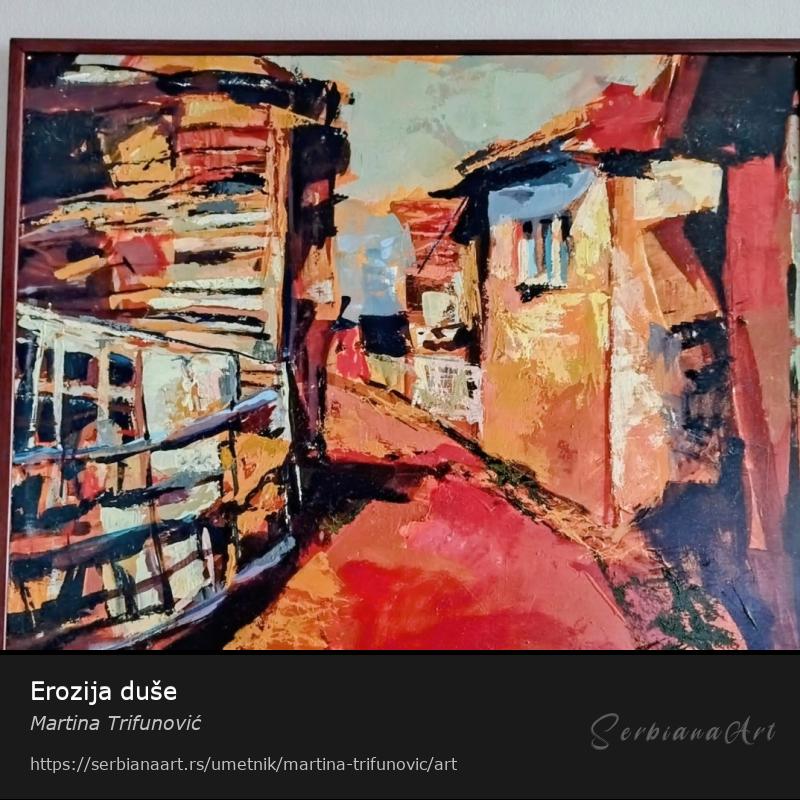 Erozija duše, Akrilik/Platno, Martina Trifunović