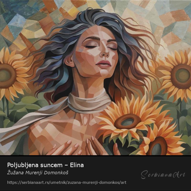Poljubljena suncem – Elina, Akrilik/Platno, Žužana Murenji Domonkoš