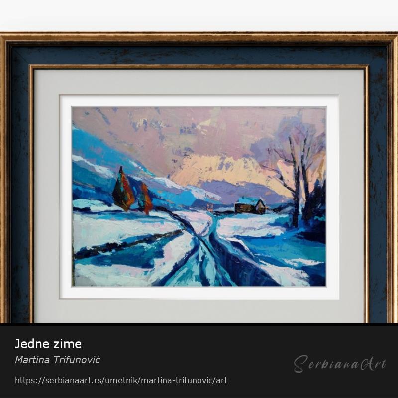 Jedne zime, Akrilik/Platno, Martina Trifunović