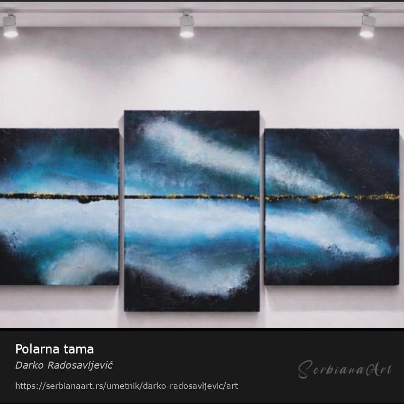 Polarna tama, Akrilik/Platno, Darko Radosavljević