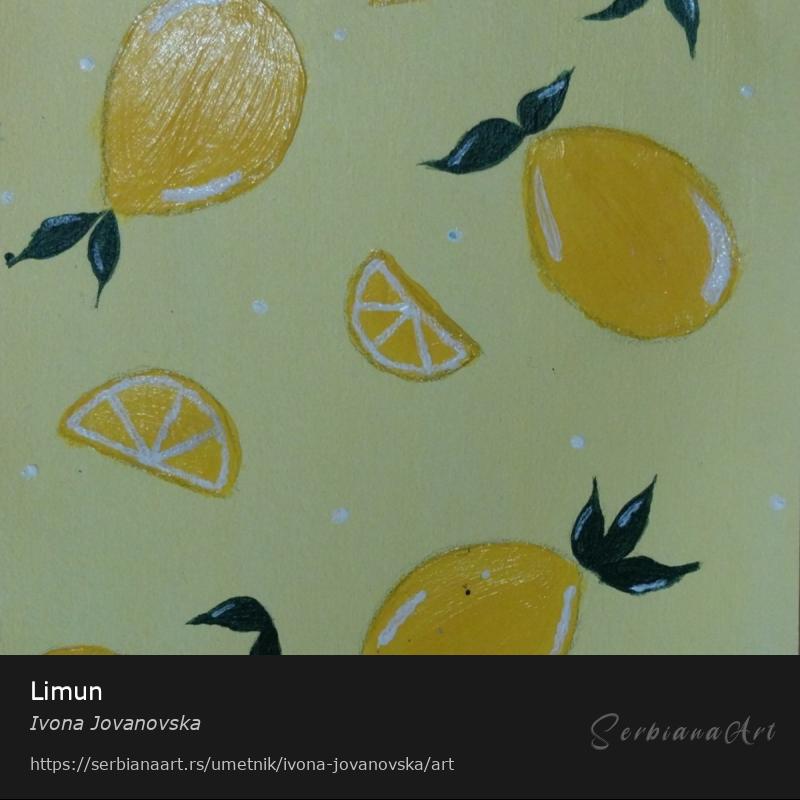Limun, Akrilik/Papir, Ivona Jovanovska