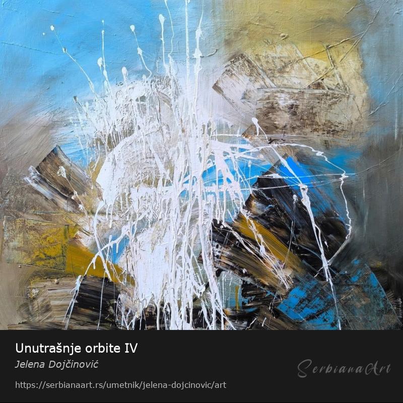 Unutrašnje orbite IV, Kombinovano/Platno, Jelena Dojčinović