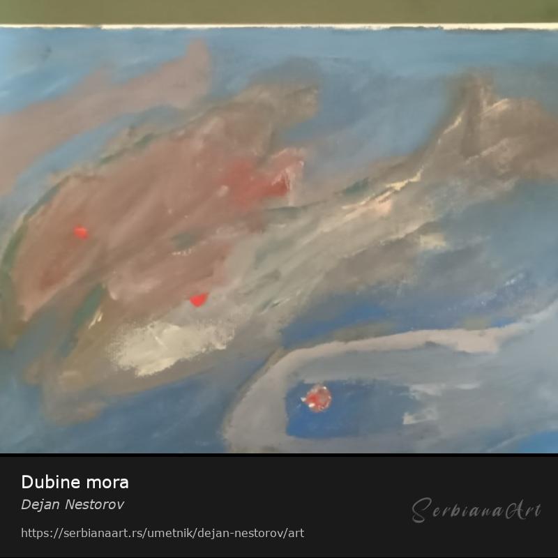 Dubine mora, Akrilik/Platno, Dejan Nestorov