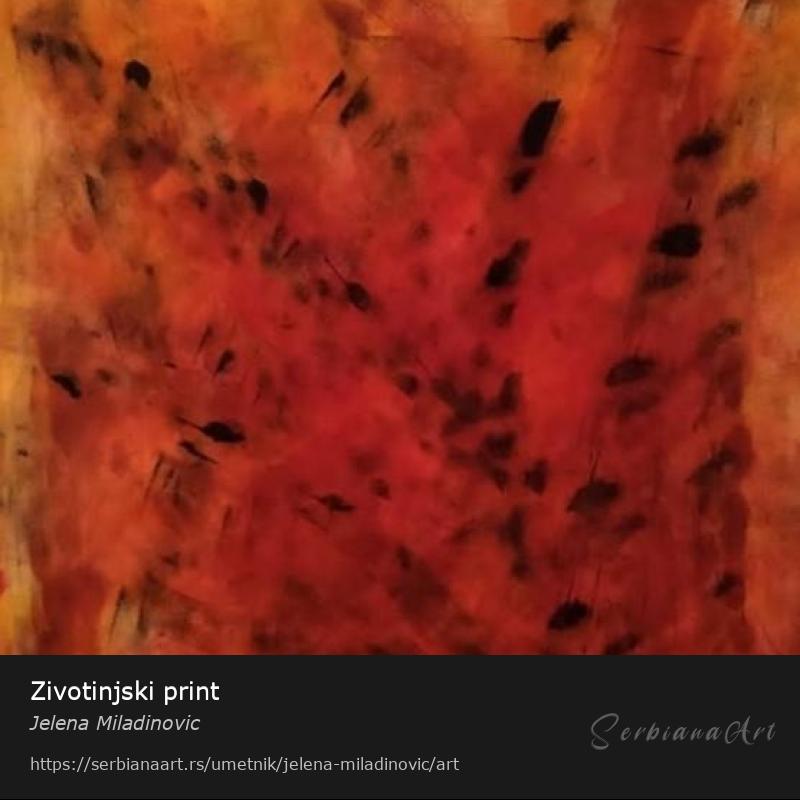 Zivotinjski print, Akrilik/Platno, Jelena Miladinovic