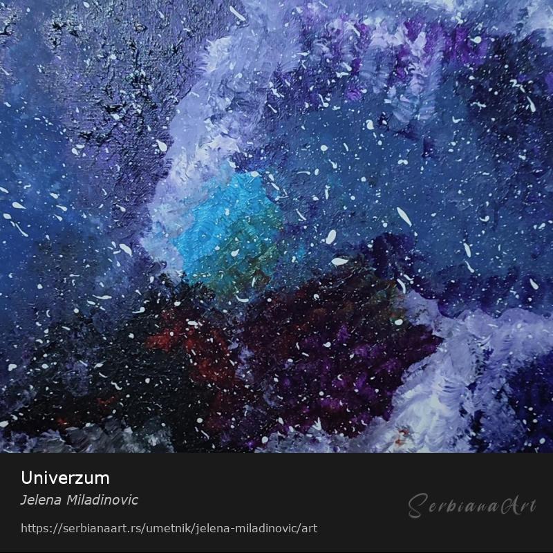 Univerzum, Akrilik/Platno, Jelena Miladinovic
