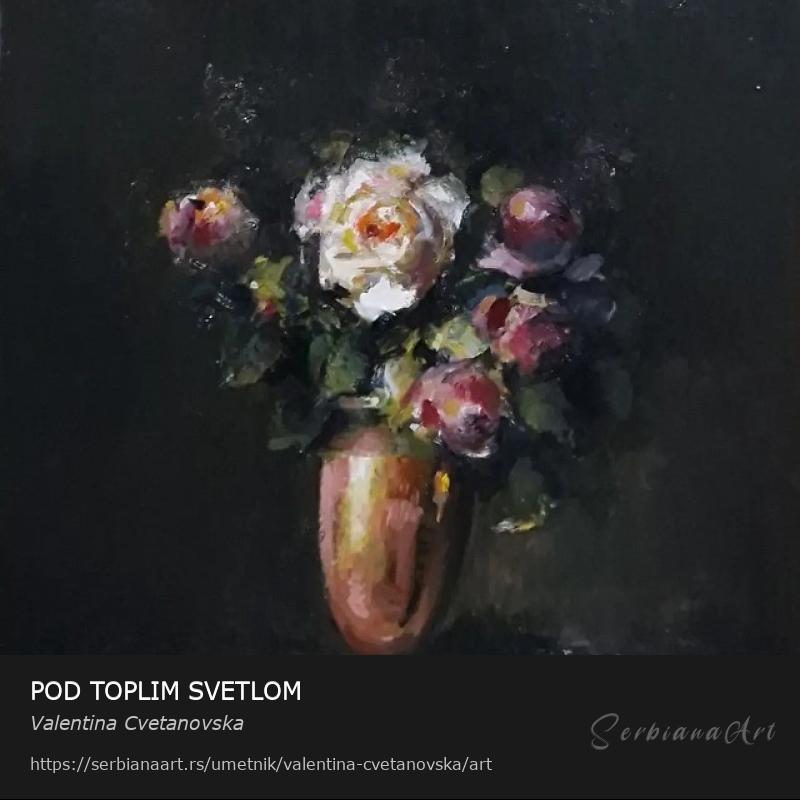 POD TOPLIM SVETLOM, Ulje/Platno, Valentina Cvetanovska