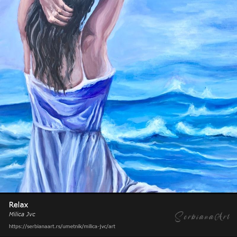 Relax, Akrilik/Platno, Milica Jvc