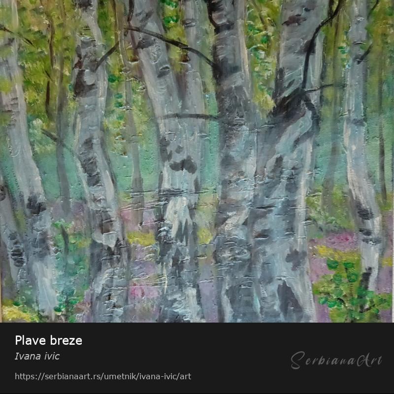 Plave breze, Akrilik/Platno, Ivana ivic