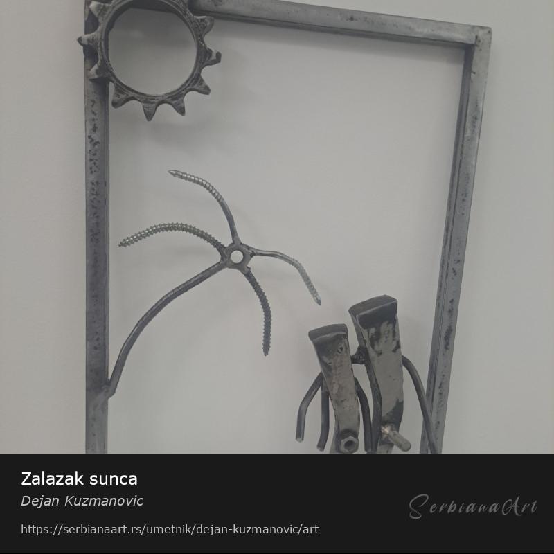 Zalazak sunca, Zidni dekor/Metal, Dejan Kuzmanovic
