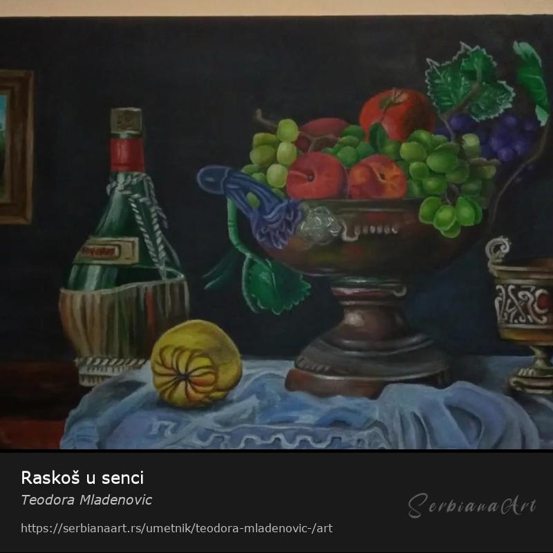 Raskoš u senci, Akrilik/Platno, Teodora Mladenovic