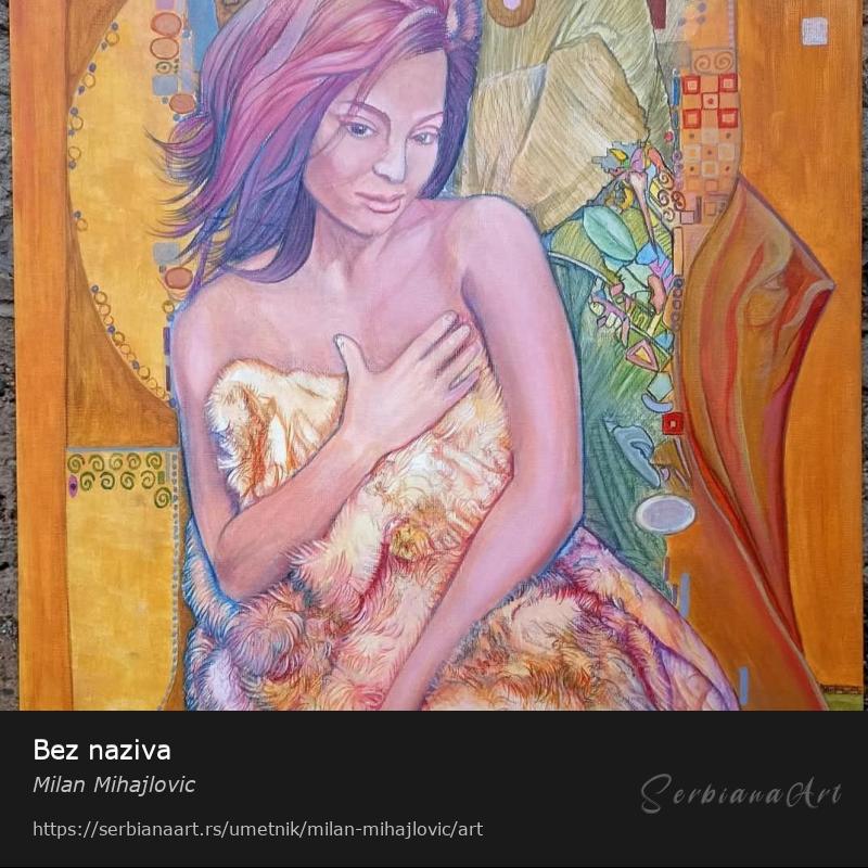 Bez naziva, Akrilik/Platno, Milan Mihajlovic