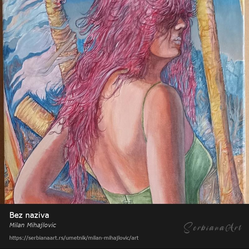 Bez naziva, Akrilik/Platno, Milan Mihajlovic