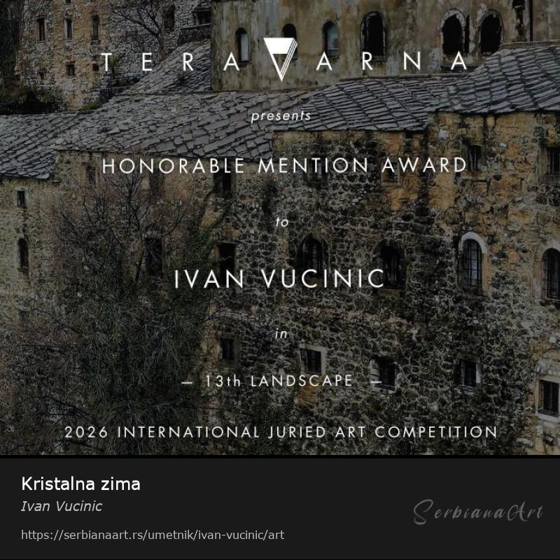 Kristalna zima, Ulje/Platno, Ivan Vucinic