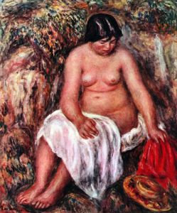 Nude  with Straw