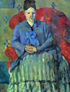 Potrait of Mme Cezanne in Red Armchair