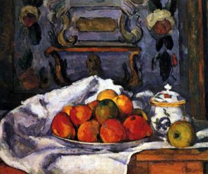 Still life, bowl of apples