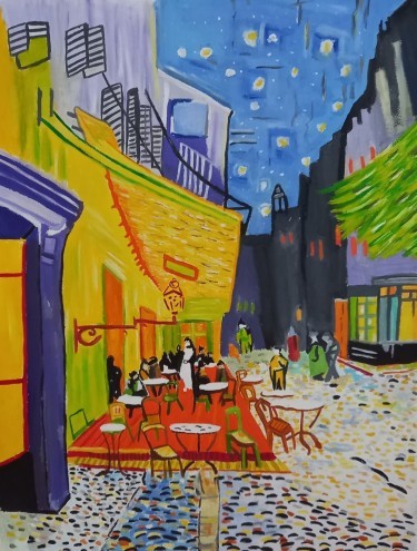Café Terrace at Night-Vincent van Gogh  AnaArt