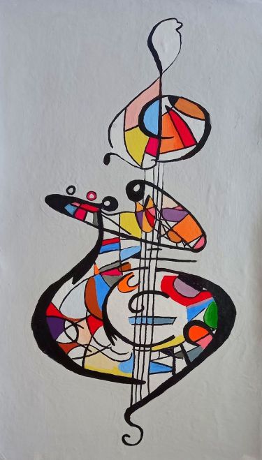 Abstract violin autor AnaArt