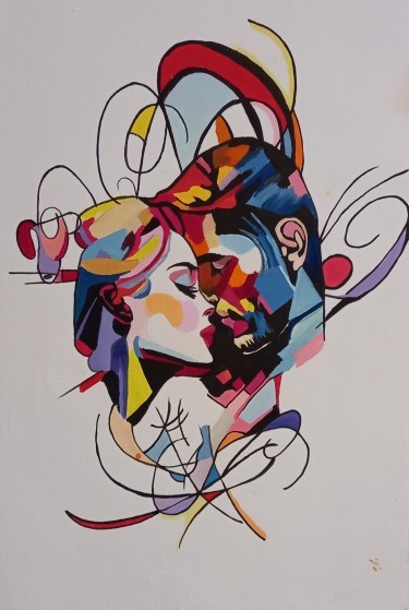 Autorska umetnička slika — „LOVE“, autor AnaArt