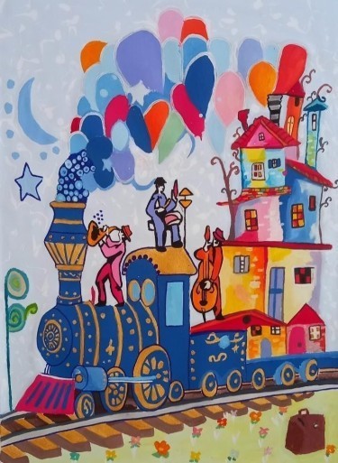 Happy train, autor AnaArt