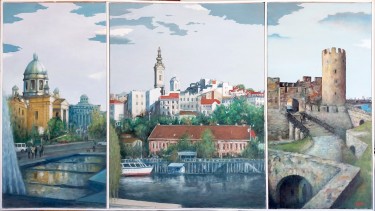 Beograd, triptih, autor Vucekovic Predrag
