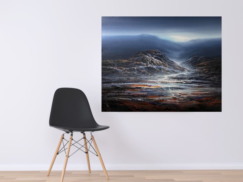 Agartha - Mountain misty stream, Slika Grozdanovski Ivan