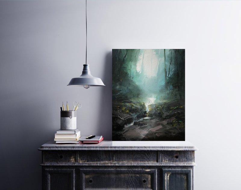 " Misty stream ", Slika Grozdanovski Ivan