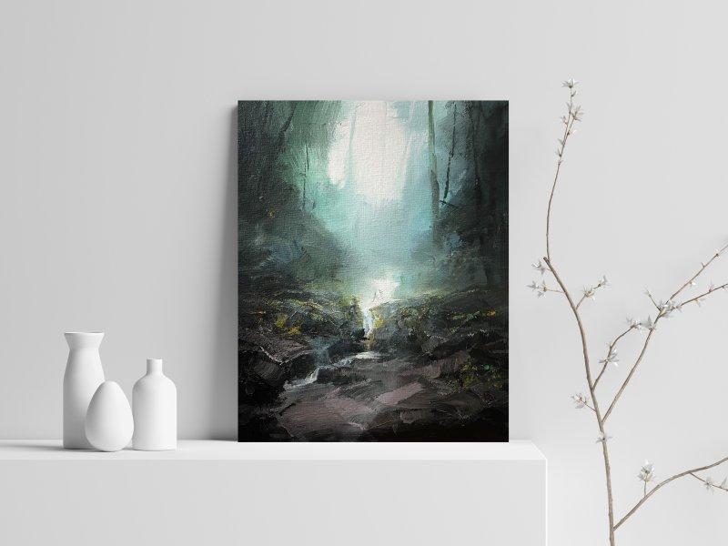 " Misty stream ", Slika Grozdanovski Ivan