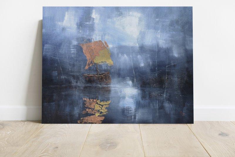 " Harbor of destroyed dreams - In the shade of the blue ", Slika Grozdanovski Ivan