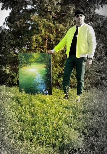 ` Light Green Reflection`  autor Grozdanovski Ivan