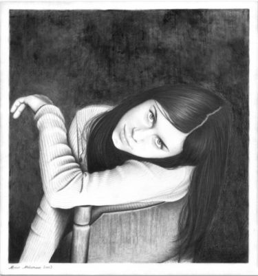 Portret Ene Maksimovic autor Momir Maksimovic