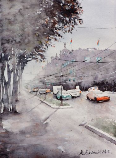Beogradske Ulice 2 - Kneza Milosa autor Momir Maksimovic