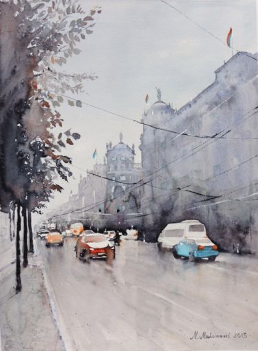 Beogradske Ulice 3 - Kneza Milosa autor Momir Maksimovic