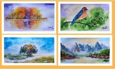 4 kom x 18x10, autor Delic Mirjana